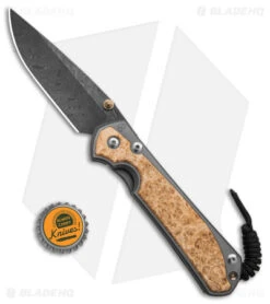 Chris Reeve Large Sebenza 31 Frame Lock Knife Box Elder (3.625" Boomerang Dama) -Chris Reeve Knives Shop Chris Reeve Large Sebenza 31 FL Kife Box Elder 3in Boomerang Damascus BHQ 141308 td size