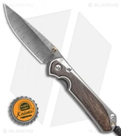 Chris Reeve Large Sebenza 31 Inlay Bog Oak (3.6" Ladder Damascus) -Chris Reeve Knives Shop Chris Reeve Large Sebenza 31 Inlay Bog Oak Ladder Damascus BHQ 98952 LS Bottlecap
