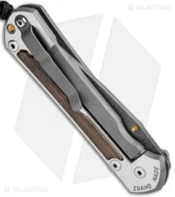 Chris Reeve Large Sebenza 31 Bog Oak (3.62" Boomerang Damascus) Left Hand -Chris Reeve Knives Shop Chris Reeve Large Sebenza 31 LEFT HAND Bog Oak Boomerang Damascus BHQ 118511 JR side