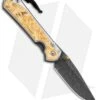 Chris Reeve Large Sebenza 31 Box Elder (3.62" Boomerang Damascus) Left-Hand