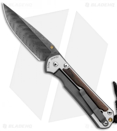 Chris Reeve Large Sebenza 31 Macassar Ebony (3.62" Boomerang Damascus) Left Hand 2 Chris Reeve Large Sebenza 31 Macassar Ebony (3.62" Boomerang Damascus) Left Hand - Image 2