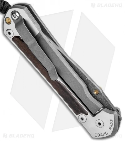 Chris Reeve Large Sebenza 31 Macassar Ebony (3.62" Raindrop Damascus) Left Hand 4 Chris Reeve Large Sebenza 31 Macassar Ebony (3.62" Raindrop Damascus) Left Hand - Image 4