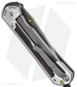 Chris Reeve Large Sebenza 31 Knife Macassar Ebony (3.6" Boomerang Damascus) -Chris Reeve Knives Shop Chris Reeve Large Sebenza 31 Macassar Ebony Bommerang Damascus BHQ 118843 jr side