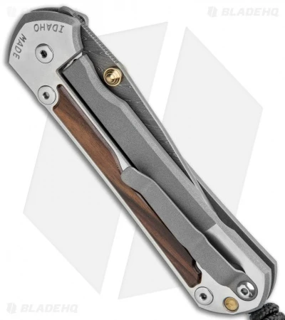 Chris Reeve Large Sebenza 31 Knife Macassar Ebony Boomerang Dam Dbl Lug (3.625") 3 Chris Reeve Large Sebenza 31 Knife Macassar Ebony Boomerang Dam Dbl Lug (3.625") - Image 3