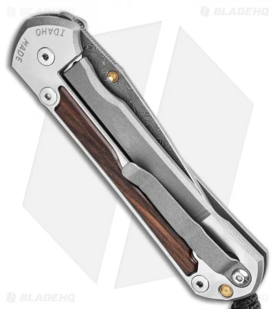 Chris Reeve Large Sebenza 31 Macassar Ebony Raindrop (3.6" Damascus) 3 Chris Reeve Large Sebenza 31 Macassar Ebony Raindrop (3.6" Damascus) - Image 3