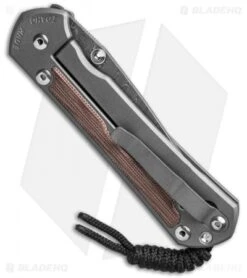 Chris Reeve Large Sebenza 31 Natural Micarta Boomerang Damascus Double Lug -Chris Reeve Knives Shop Chris Reeve Large Sebenza 31 Natural Micarta Double Lug Boomerang Damascus BHQ 137578 td side