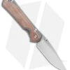 Chris Reeve Left-Hand Large Sebenza 31 Knife Natural Micarta (3.625" Stonewash)
