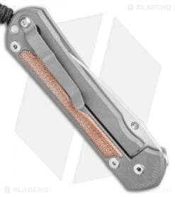 Chris Reeve Left-Hand Large Sebenza 31 Knife Natural Micarta (3.625" Stonewash) -Chris Reeve Knives Shop Chris Reeve Large Sebenza 31 Natural Micarta Left Hand BHQ 98934 LS Side