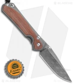 Chris Reeve Left Hand Large Sebenza 31 Natural Micarta Raindrop Damascus -Chris Reeve Knives Shop Chris Reeve Large Sebenza 31 Natural Micarta Raindrop Damascus Left Hand BHQ 98944 LS Bottlecap