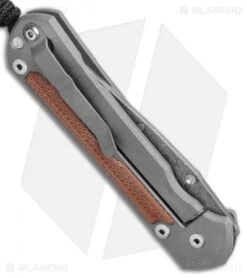 Chris Reeve Left Hand Large Sebenza 31 Natural Micarta Raindrop Damascus -Chris Reeve Knives Shop Chris Reeve Large Sebenza 31 Natural Micarta Raindrop Damascus Left Hand BHQ 98944 LS Side