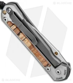 Chris Reeve Left Hand Large Sebenza 21 Knife Spalted Beech (3.6" Stonewash) -Chris Reeve Knives Shop Chris Reeve Left Hand Large Sebenza 21 Spalted Beech SW L21 1163 BHQ 87893 jr side