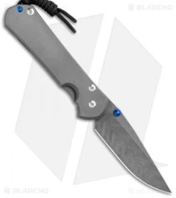 Chris Reeve Left-Hand Large Sebenza 31 Knife Ti (3.6" Boomerang Damascus)