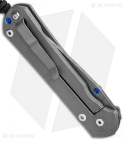 Chris Reeve Left-Hand Large Sebenza 31 Knife Ti (3.6" Ladder Damascus) -Chris Reeve Knives Shop Chris Reeve Left Hand Large Sebenza 31 Ti Ladder Damascus BHQ 99024 jr side