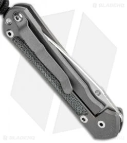 Chris Reeve Left Hand Small Sebenza 31 Knife Black Micarta (2.94" Stonewash) -Chris Reeve Knives Shop Chris Reeve Left Hand Small Sebenza 31 Black Micarta SW BHQ 98978 jr side