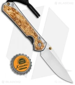 Chris Reeve Left-Hand Small Sebenza 31 Knife Box Elder Burl (2.94" Satin) -Chris Reeve Knives Shop Chris Reeve Left Hand Small Sebenza 31 Box Elder Burl Satin BHQ 99000 jr bottlecap