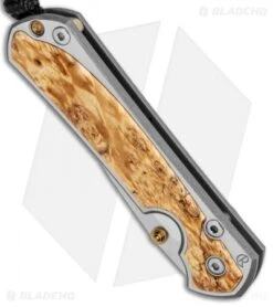 Chris Reeve Left-Hand Small Sebenza 31 Knife Box Elder Burl (2.94" Satin) -Chris Reeve Knives Shop Chris Reeve Left Hand Small Sebenza 31 Box Elder Burl Satin BHQ 99000 jr spine