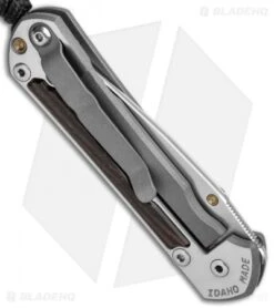 Chris Reeve Left-Hand Small Sebenza 31 Knife Macassar Ebony (2.94" Stonewash) -Chris Reeve Knives Shop Chris Reeve Left Hand Small Sebenza 31 Macassar Ebony SW BHQ 99003 jr side