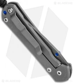 Chris Reeve Left-Hand Small Sebenza 31 Knife Titanium (2.94" Ladder Damascus) -Chris Reeve Knives Shop Chris Reeve Left Hand Small Sebenza 31 Ti Ladder Damascus BHQ 99027 jr side