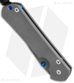 Chris Reeve Left-Hand Small Sebenza 31 Knife Titanium (2.94" Ladder Damascus) -Chris Reeve Knives Shop Chris Reeve Left Hand Small Sebenza 31 Ti Ladder Damascus BHQ 99027 jr spine