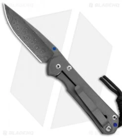 Chris Reeve Left-Hand Small Sebenza 31 Knife Titanium (2.94" Raindrop Damascus) -Chris Reeve Knives Shop Chris Reeve Left Hand Small Sebenza 31 Ti Raindrop Damascus BHQ 99030 jr left