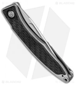 Chris Reeve Mnandi Gentleman's Knife Carbon Fiber (2.75" Satin) Left Hand -Chris Reeve Knives Shop Chris Reeve Mnandi Gentlemans Knife CF Satin Left Hand BHQ 78011 jr side