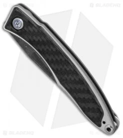 Chris Reeve Mnandi Gentleman's Knife Carbon Fiber (2.75" Raindrop Damascus) -Chris Reeve Knives Shop Chris Reeve Mnandi Gentlemans Knife Carbon FIber Raindrop Damascus BHQ 78016 er spine