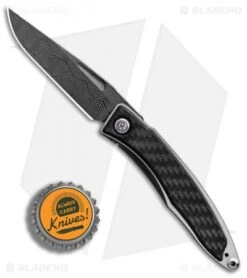 Chris Reeve Mnandi Gentleman's Knife Carbon Fiber (2.75" Basketweave Damascus) -Chris Reeve Knives Shop Chris Reeve Mnandi Gentlemans Knife Carbon Fiber Basketweave Damascus BHQ 78013 er bottlecap