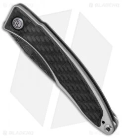 Chris Reeve Mnandi Gentleman's Knife Carbon Fiber (2.75" Basketweave Damascus) -Chris Reeve Knives Shop Chris Reeve Mnandi Gentlemans Knife Carbon Fiber Basketweave Damascus BHQ 78013 er spine