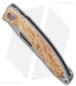 Chris Reeve Mnandi Knife Box Elder Burl (2.75" Satin S45VN) -Chris Reeve Knives Shop Chris Reeve Mnandi Knife Box Elder Burl 2.75 Satin S45VN BHQ 14106 LS Spine