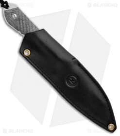 Chris Reeve Nyala Insingo Fixed Blade Knife Black Micarta (3.75" Stonewash) -Chris Reeve Knives Shop Chris Reeve Nyala Insingo Black Micarta SW BHQ 88591 er sheath
