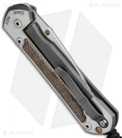 Chris Reeve Large Sebenza 21 Knife W/ Striped Platan Inlays (3.6" Satin) -Chris Reeve Knives Shop Chris Reeve Sebenza 21 Large Striped Platan L21 1234 BHQ 80788 jr side