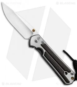 Chris Reeve Small Sebenza 21 Knife W/ Bog Oak Inlays (2.94" Satin)