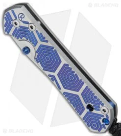 Chris Reeve Small Sebenza 21 Knife CGG Hex Blue (2.94" Stonewash) -Chris Reeve Knives Shop Chris Reeve Small Sebenza 21 CGG Hex Blue SW BHQ 67725 jr spine