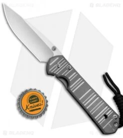 Chris Reeve Small Sebenza 21 Knife CGG "Think Twice Code" (2.94" Stonewash) -Chris Reeve Knives Shop Chris Reeve Small Sebenza 21 CGG Think Twice Code SW BHQ 67737 jr bottlecap 2