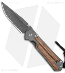 Chris Reeve Small Sebenza 21 Drop Point Natural Micarta Inlays Ladder Dam