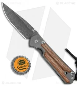 Chris Reeve Small Sebenza 21 Drop Point Natural Micarta Inlays Ladder Dam -Chris Reeve Knives Shop Chris Reeve Small Sebenza 21 DP Natural Micarta Inlays Ladder Damascus BHQ 94357 jr bottlecap