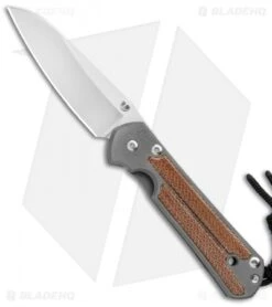 Chris Reeve Small Sebenza 21 Insingo Knife W/ Natural Micarta Inlays (2.94" SW)