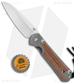 Chris Reeve Small Sebenza 21 Insingo Knife W/ Natural Micarta Inlays (2.94" SW) -Chris Reeve Knives Shop Chris Reeve Small Sebenza 21 Insingo Natural Micarta Inlays SW BHQ 94283 jr bottlecap