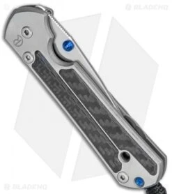 Chris Reeve Left-Hand Small Sebenza 21 Knife W/ CF Inlays (2.94" Satin) -Chris Reeve Knives Shop Chris Reeve Small Sebenza 21 LH CF Satin BHQ 79671 jr side