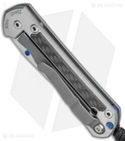 Chris Reeve Left-Hand Small Sebenza 21 Knife W/ CF Inlays (2.94" Satin) -Chris Reeve Knives Shop Chris Reeve Small Sebenza 21 LH CF Satin BHQ 79671 jr spine