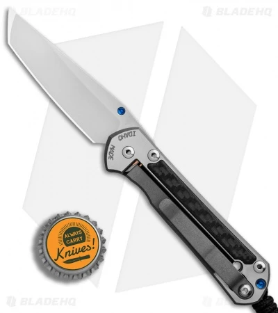 Chris Reeve Left-Hand Small Sebenza 21 Tanto Knife CF Inlays (2.94" Stonewash) 5 Chris Reeve Left-Hand Small Sebenza 21 Tanto Knife CF Inlays (2.94" Stonewash) - Image 5