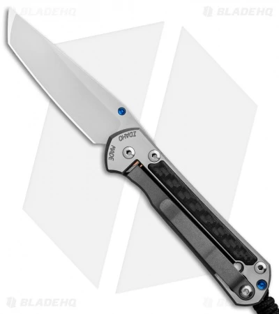 Chris Reeve Left-Hand Small Sebenza 21 Tanto Knife CF Inlays (2.94" Stonewash) 2 Chris Reeve Left-Hand Small Sebenza 21 Tanto Knife CF Inlays (2.94" Stonewash) - Image 2