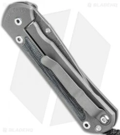 Chris Reeve Small Sebenza 31 Knife Black Micarta (2.94" Stonewash S45VN) -Chris Reeve Knives Shop Chris Reeve Small Sebenza 31 Black Micarta Ladder Damascus BHQ 98980 jr side