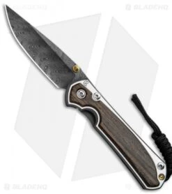 Chris Reeve Small Sebenza 31 Knife Bog Oak (2.94" Boomerang Damascus)