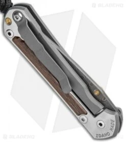 Chris Reeve Left Hand Small Sebenza 31 Knife Bog Oak (2.94" Boomerang Damascus) -Chris Reeve Knives Shop Chris Reeve Small Sebenza 31 Bog Oak Boomerang Damascus Left BHQ 117970 jr side