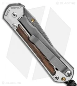 Chris Reeve Small Sebenza 31 Knife Bog Oak (2.94" Raindrop Damascus) -Chris Reeve Knives Shop Chris Reeve Small Sebenza 31 Bog Oak Raindrop Damascus BHQ 98993 LS Side