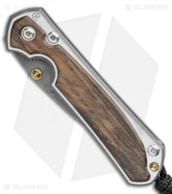 Chris Reeve Small Sebenza 31 Knife Bog Oak (2.94" Raindrop Damascus) -Chris Reeve Knives Shop Chris Reeve Small Sebenza 31 Bog Oak Raindrop Damascus BHQ 98993 LS Spine