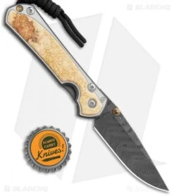 Chris Reeve Left Hand Small Sebenza 31 Knife Box Elder (2.94" Boomerang Dam.) -Chris Reeve Knives Shop Chris Reeve Small Sebenza 31 Box Elder Boomerang Damascus Left BHQ 117973 jr bottlecap