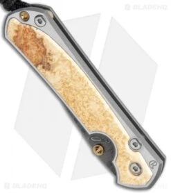 Chris Reeve Left Hand Small Sebenza 31 Knife Box Elder (2.94" Boomerang Dam.) -Chris Reeve Knives Shop Chris Reeve Small Sebenza 31 Box Elder Boomerang Damascus Left BHQ 117973 jr spine