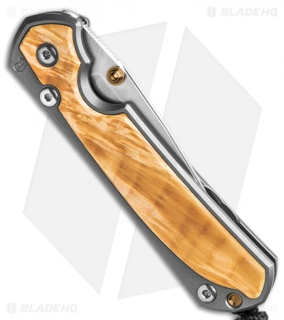 Chris Reeve Left Hand Small Sebenza 31 Frame Lock Knife Box Elder (2.94" SW) 3 Chris Reeve Left Hand Small Sebenza 31 Frame Lock Knife Box Elder (2.94" SW) - Image 3